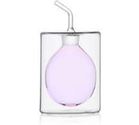 Ichendorf Milano Oliera à Deux Parois Rose | Collection Cylindre Double Paroi | 15 cl | Verre borosilicate | Fait à la main