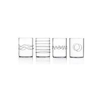 Ichendorf Milano Lot de 4 verres à eau, collection Decò, 30 cl, verre borosilicaté, fait à la main