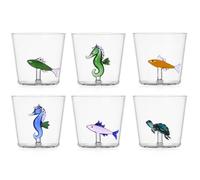 Ichendorf Milano Lot de 6 Tumbler New, Collection Marine Garden, 35 cl, verre borosilicate, fait main