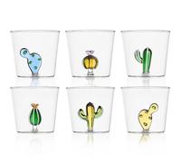 Ichendorf Milano Lot de 6 tumblers collection Desert Plants 35 cl verre borosilicate fait main