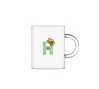 Ichendorf Milano Mug H | Collection Bloom Alphabet | 47 cl | Verre borosilicate | Fait à la main