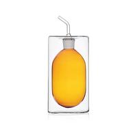 Ichendorf Milano Oliera à Deux Parois Ambre | Collection Cylindre Double Paroi | 25 cl | Verre borosilicate | Fait à la main