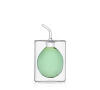 Ichendorf Milano Oliera à deux parois vertes | Collection cylindre double paroi | 15 cl | Verre borosilicate | Fait à la main