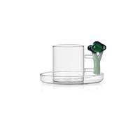 Ichendorf Milano Tasse à café brocoli, collection Vegetables, 20 cl, verre borosilicate, fait à la main