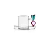 Ichendorf Milano Tasse à café Rapanello, collection Vegetables, 20 cl, verre borosilicate, fait à la main