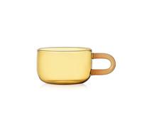 Ichendorf Milano Tasse à thé, collection botanique, jaune, 40 cl, verre borosilicate, fait à la main
