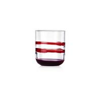 Ichendorf Milano Tumbler, Bordeaux et Lilas, Collection Gesti, 35 cl, Verre soufflé à la bouche, fini à la main