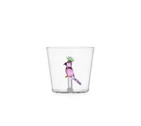 Ichendorf Milano Tumbler Cacatua Rosa, collection Talking Trees, 30 cl, verre borosilicaté, fait à la main