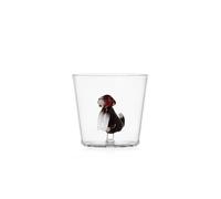Ichendorf Milano Tumbler English Foxhound, Collection Dogs, 30 cl, verre borosilicate, fait main