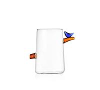 Ichendorf Milano Verre à bita Birds - Collection Birds, 50 cl, verre borosilicaté, fabriqué à la main