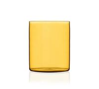 Ichendorf Milano Verre à Eau Jaune | Collection Cylindre Extra Light Couleur | 43 cl | Verre borosilicate | Fait à la main