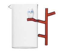 Ichendorf Pichet animal, hibou, sur branche en verre.