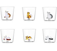Ichendorf Tabby Cat Lot de 6 tumbler d'eau, décors assortis