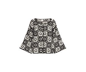 ICHI Cardigan 'Bandie' beige / noir, Taille M-L