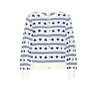 ICHI Cardigan 'BRIELLE' bleu / blanc, Taille XL