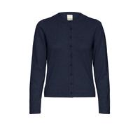 Cardigan col rond femme Ichi Luls Bleu XS