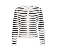 ICHI Cardigan 'IHLULS' noir / blanc naturel, Taille S