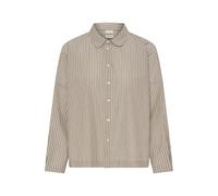 ICHI Chemisier 'GILEY' beige / blanc, Taille S