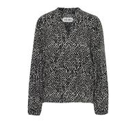 ICHI Chemisier 'ICHVera' noir / blanc, Taille S