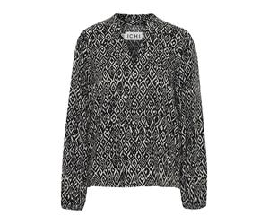 ICHI Chemisier 'ICHVera' noir / blanc, Taille XS