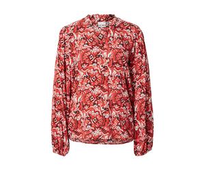 ICHI Chemisier 'IH VERA' rouge sang / canneberge / noir / blanc, Taille S