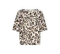 ICHI Chemisier 'IHMARRAKECH' sable / sépia / noir / blanc, Taille XS