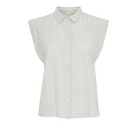 ICHI Chemisier 'KADAYA' beige / bleu clair, Taille XS