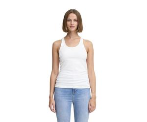 Ichi - Débardeur côtelé - Femme - Tops - Blanc - Taille: 36 FR
