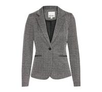 Ichi - Élégant Blazer Jacquard Noir/Blanc Herringbone - Femme - Vestes - Gris - Taille: 36 FR