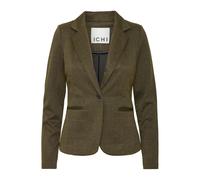 Ichi - Élégante Veste Blazer Jacquard Noir/Lizard - Femme - Vestes - Vert - Taille: 36 FR