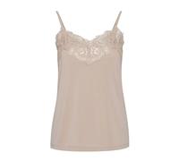 Ichi, Femme, Tops, Beige, Taille: 36 FR Haut en Dentelle Rose Dust