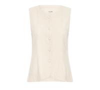 Ichi, Femme, Tops, Beige, Taille: 42 FR Chemisier Naturel Ecru avec Boutons