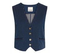 ICHI Gilet 'Kate' bleu foncé / blanc, Taille M