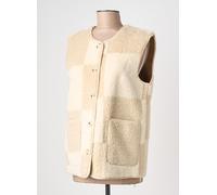 ichi gilets femme de couleur beige