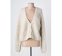 ichi gilets femme de couleur beige 38