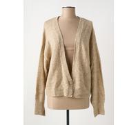 ichi gilets femme de couleur beige 40