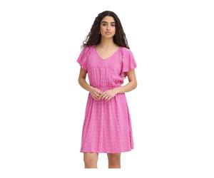 Ichi - Graphic Scallop Dress - Femme - Robes - Rose - Taille: 40 FR