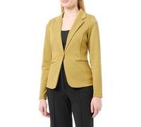 ICHI IHKATE BL Blazer Court pour Femme - Blazer à Un Bouton avec Stretch et col à Revers, 170636/Green Moss, L