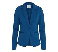 ICHI IHKATE BL Blazer Court pour Femme - Blazer à Un Bouton avec Stretch et col à Revers, 194057/True Blue, S
