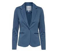 ICHI IHKATE BL Blazer Court pour Femme - Blazer à Un Bouton avec Stretch et col à Revers, Bering Sea (184028), XL