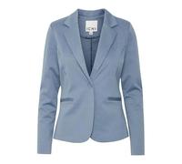 ICHI IHKATE BL Blazer Court pour Femme - Blazer à Un Bouton avec Stretch et col à Revers, Bleu, XS