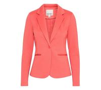 ICHI IHKATE BL Blazer Court pour Femme - Blazer à Un Bouton avec Stretch et col à Revers, Rouge, XL