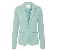 ICHI Ihkate Jacquard Bl4 Blazer d'affaires décontracté, Beryl Green/Almond Herringbone (204260), S Femmes