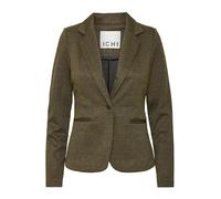 ICHI Ihkate Jacquard Bl4 Blazer d'affaires décontracté, Noir/Lizard à Chevrons (203618), L Femme