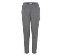 ICHI Ihkate Jacquard Pa8 Pantalon d'affaires décontracté, 203523/noir/blanc Chevrons, L Femme