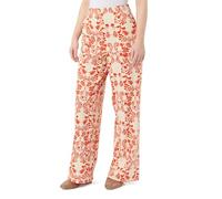 ICHI Ihkate Print Wide Pa5 Pantalon d'affaires décontracté, 204178/Fiesta Flower AOP, M Femmes