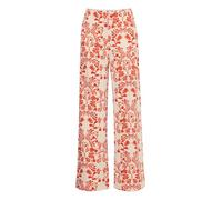 ICHI Ihkate Print Wide Pa5 Pantalon d'affaires décontracté, 204178/Fiesta Flower AOP, XS Femmes