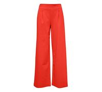 ICHI Ihkate Sus Long Wide Pa2 Pantalon d'affaires décontracté, Rouge Coquelicot (171664), L Femme