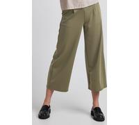ICHI IHKATE SUS WIDE PA Pantalon femme en tissu stretch coupe droite taille élastique crop length