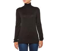 Ichi IHMafa Pulls à col roulé pour femmes Pulls à col roulé bord-côte Tricot fin Slim fit